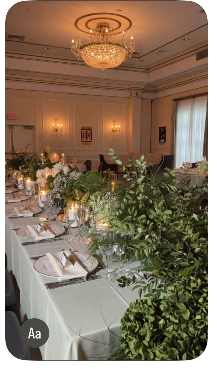Wedding florals and draping at the Hilton Pearl River, by Blooms by Lily