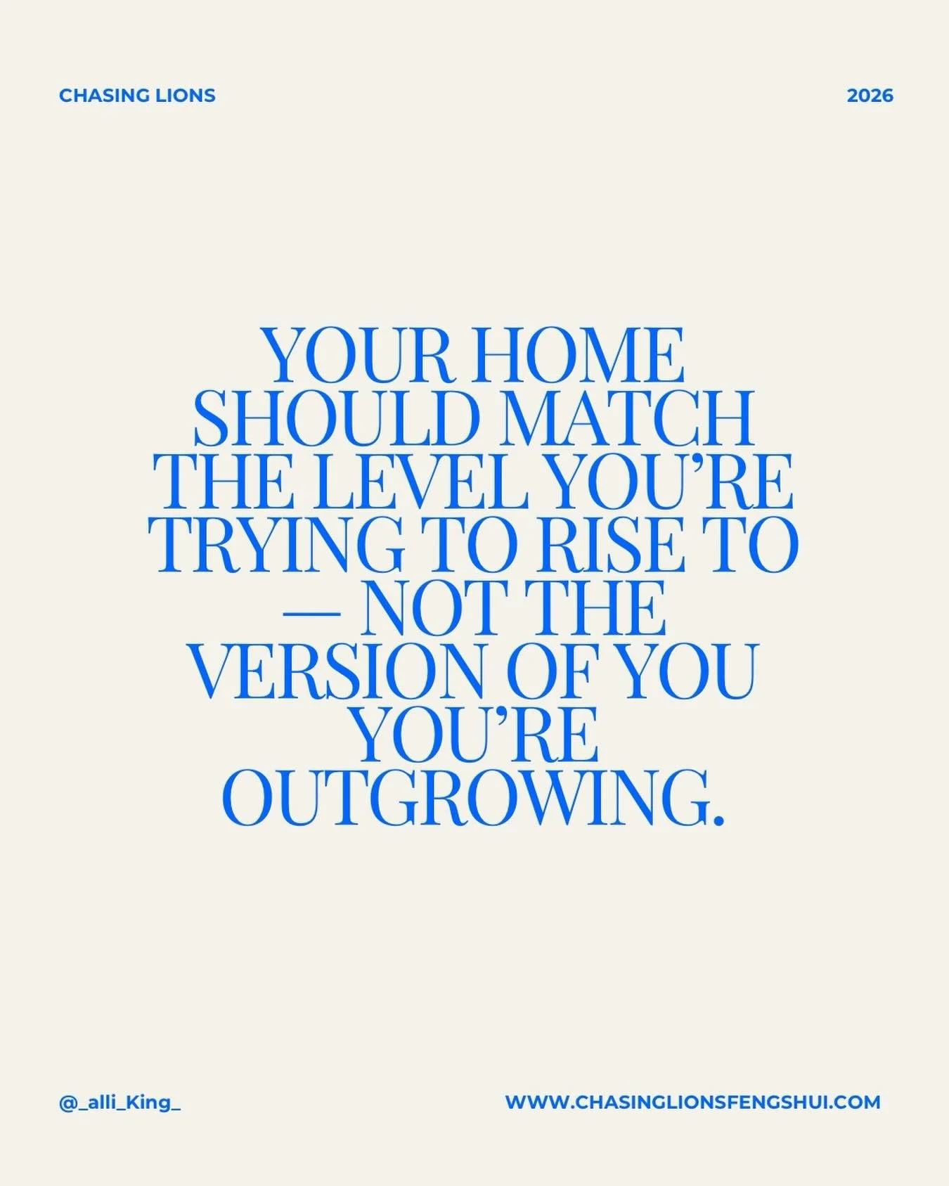 Get in, love. We are not pretending our environments do not influence our outcomes anymore. 

Working on something big?
Making a major life change?
Moving from being in the room to leading the room? 

Your home needs to be your soft place to land. Th
