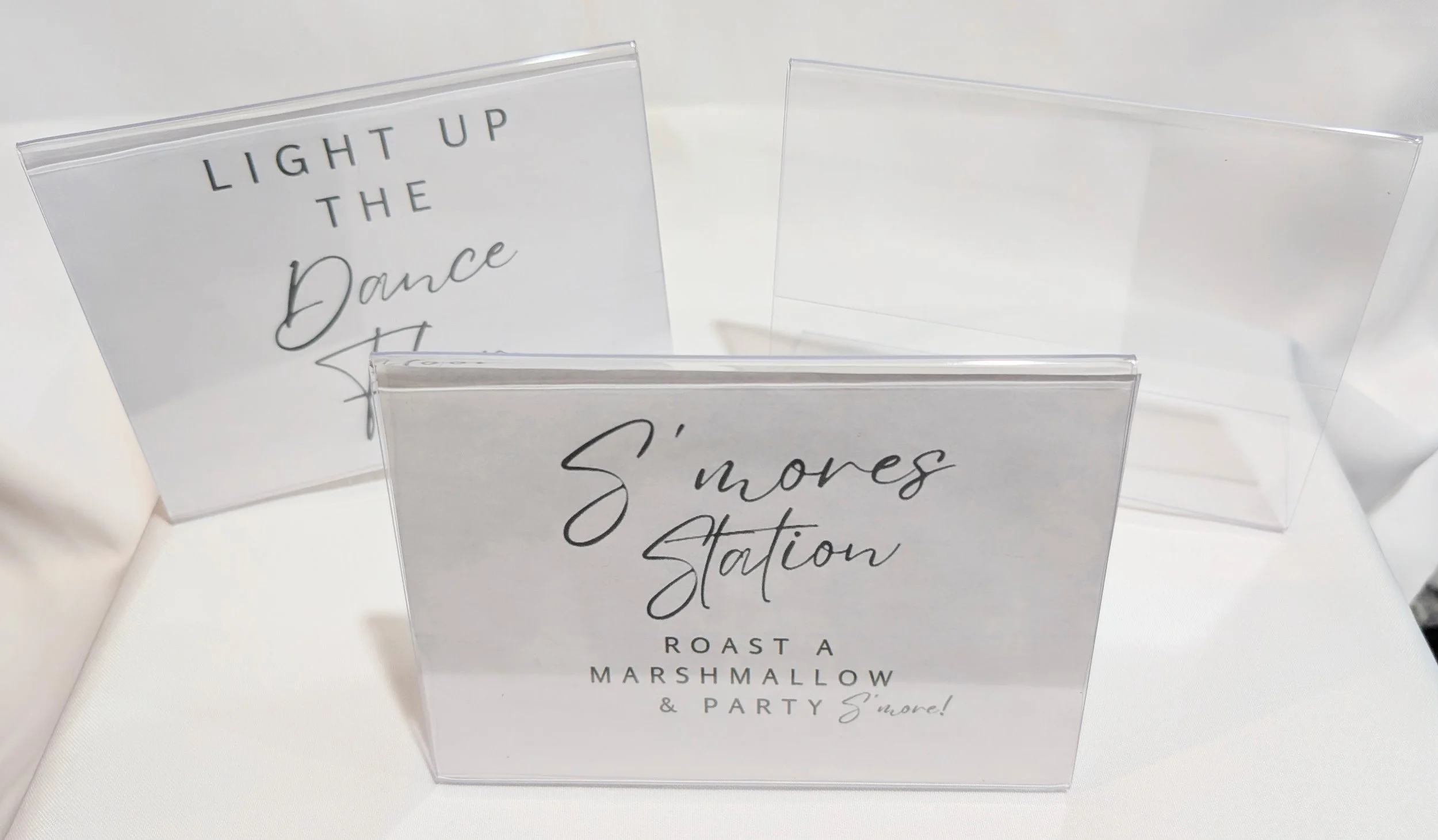 Acrylic frame for 5" x 7" photo or sign, qty 8.