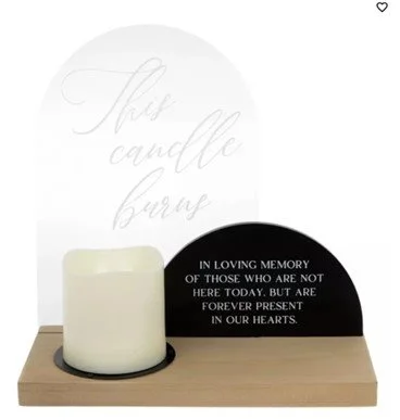 Memory candle, qty 1. Click image for measurements.