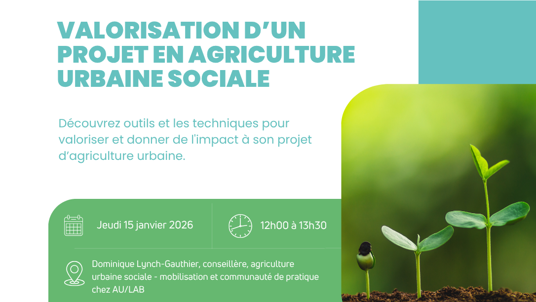 Valorisation d’un projet en agriculture urbaine sociale
