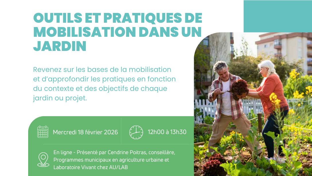 Outils et pratiques de mobilisation dans un jardin