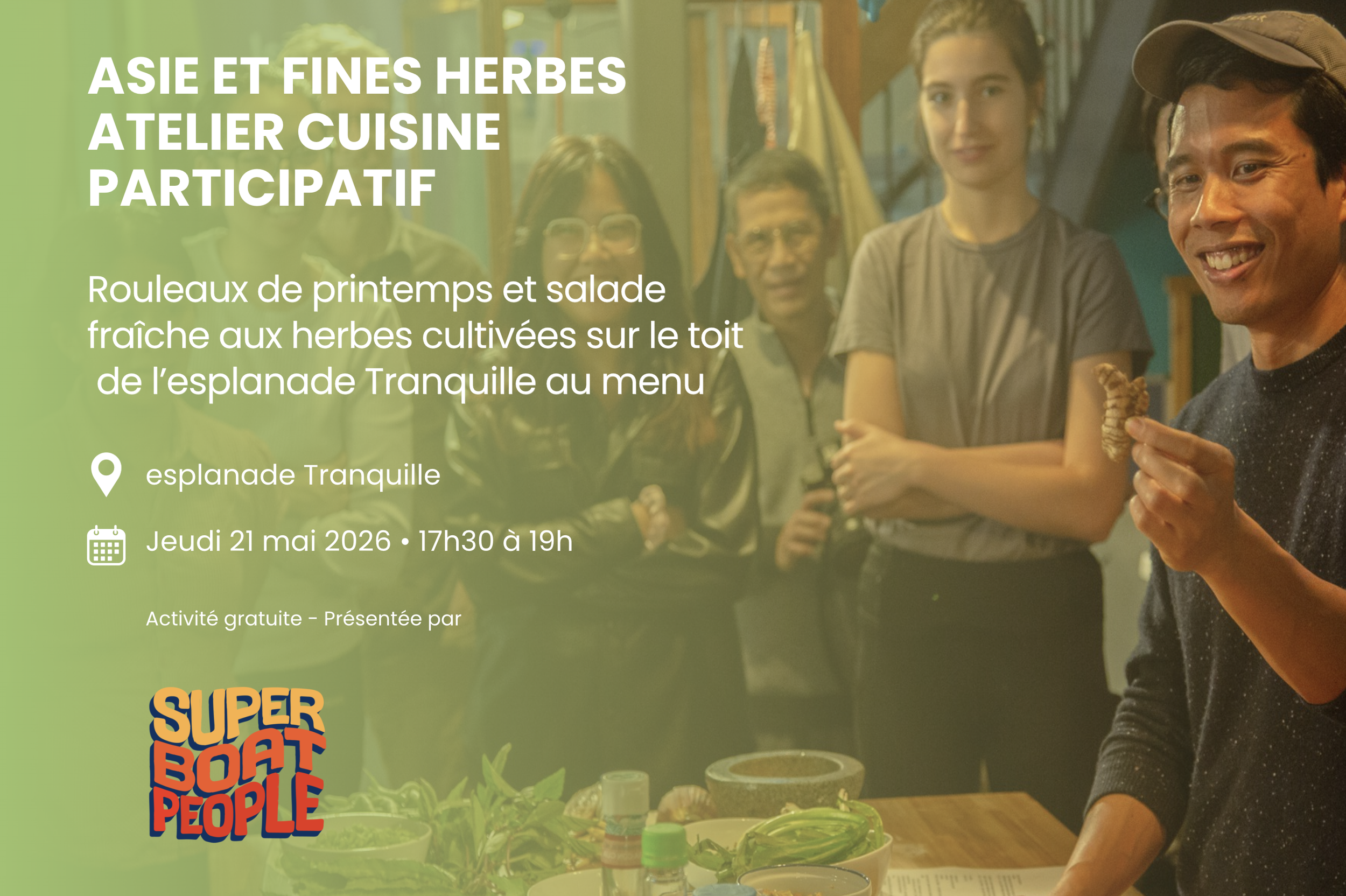 Asie et fines herbes - Atelier de cuisine participatif