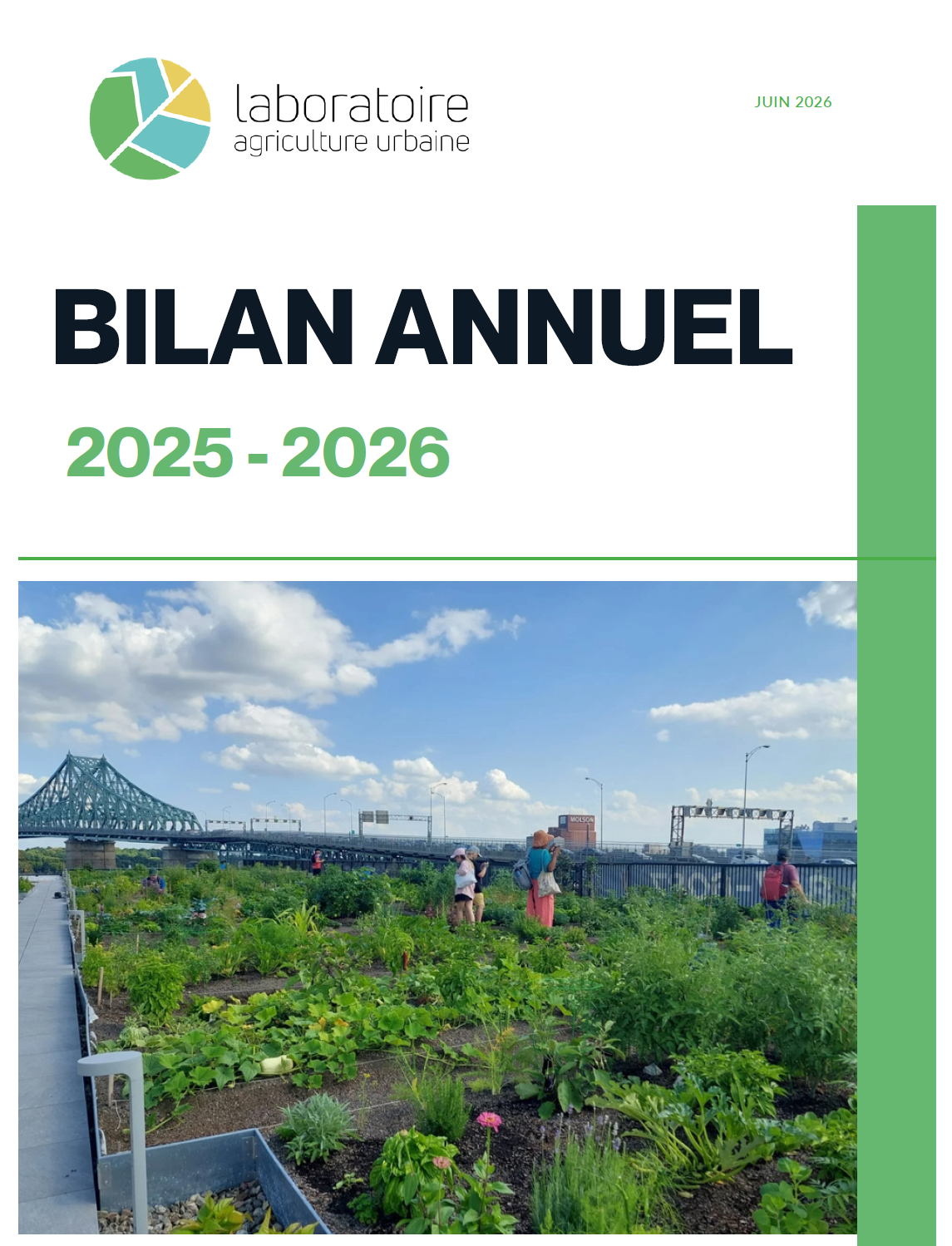 Rapport annuel : AULAB poursuit son engagement pour le mouvement québécois de l’agriculture urbaine