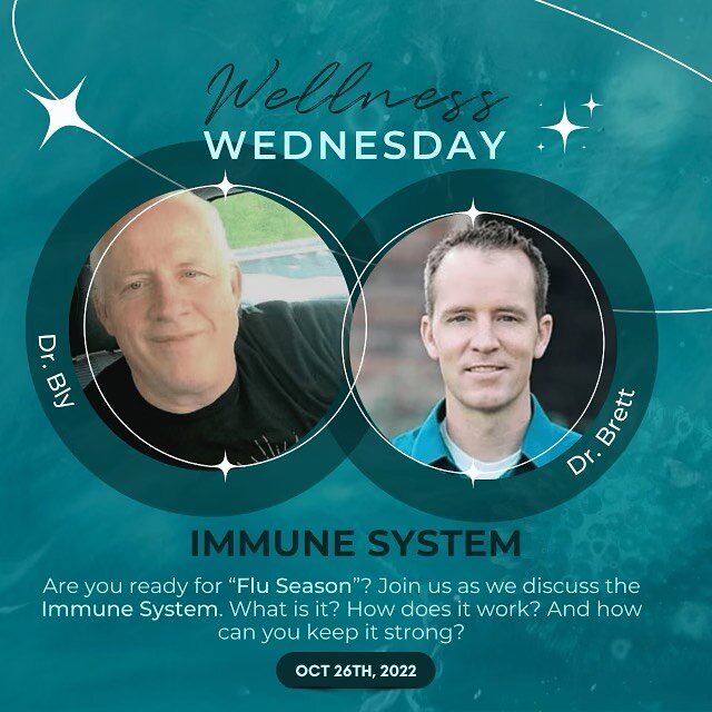 Invite Invite Invite 🔥🔥🔥
Immune System
Dr. Bly and Dr. Brett
We are going into the “flu season”. Do you have a strategy in place to stay healthy, to reduce the chance of passing something to a loved one and elderly paren