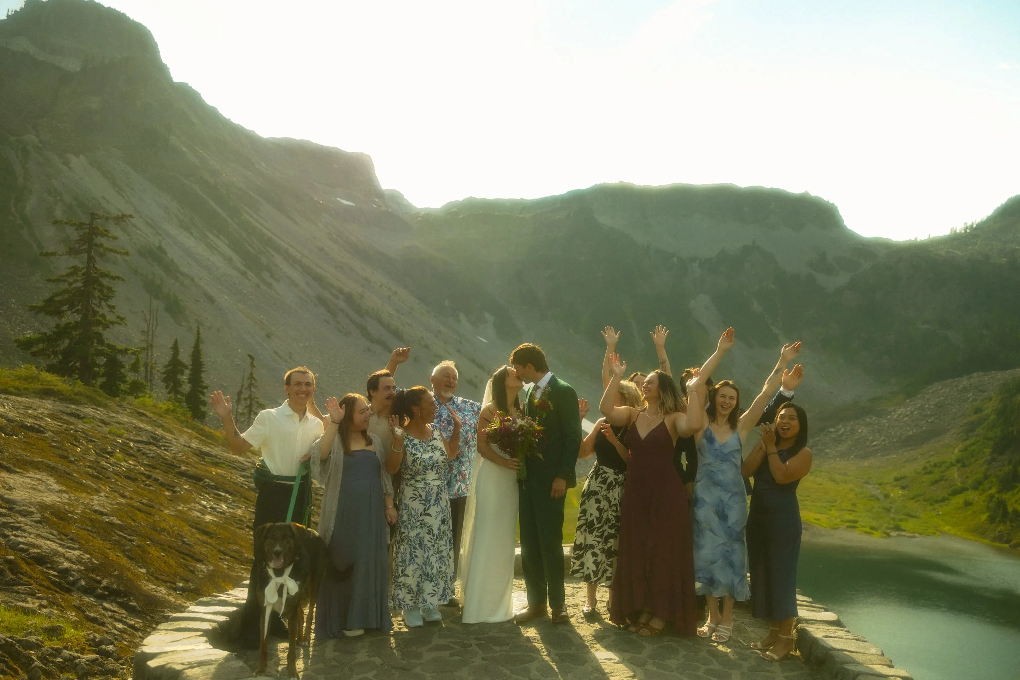 an intimate wedding in the Mt Baker area