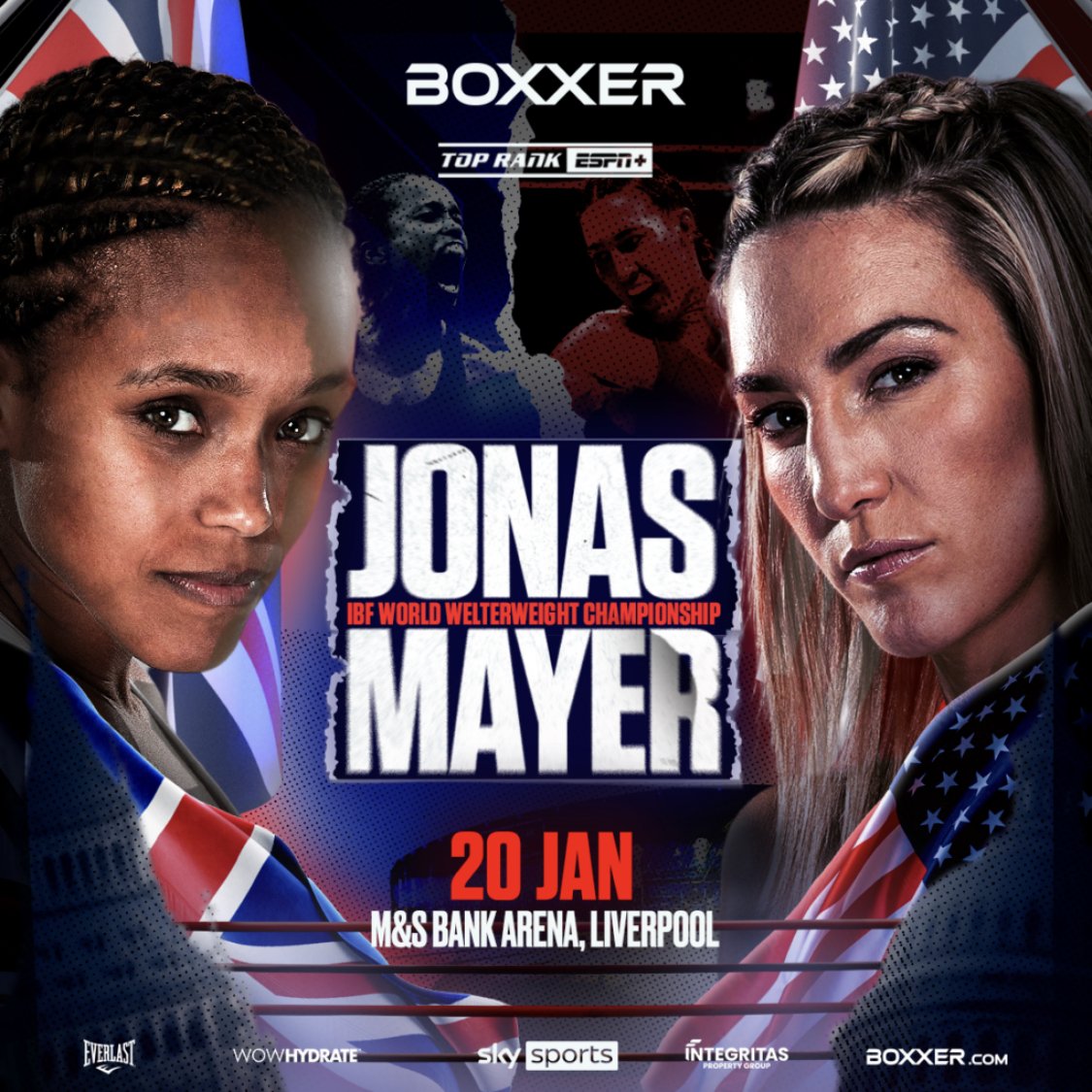 Mikaela Mayer moving up in weight to challenge UK’s Natasha Jonas for IBF welterweight world title.