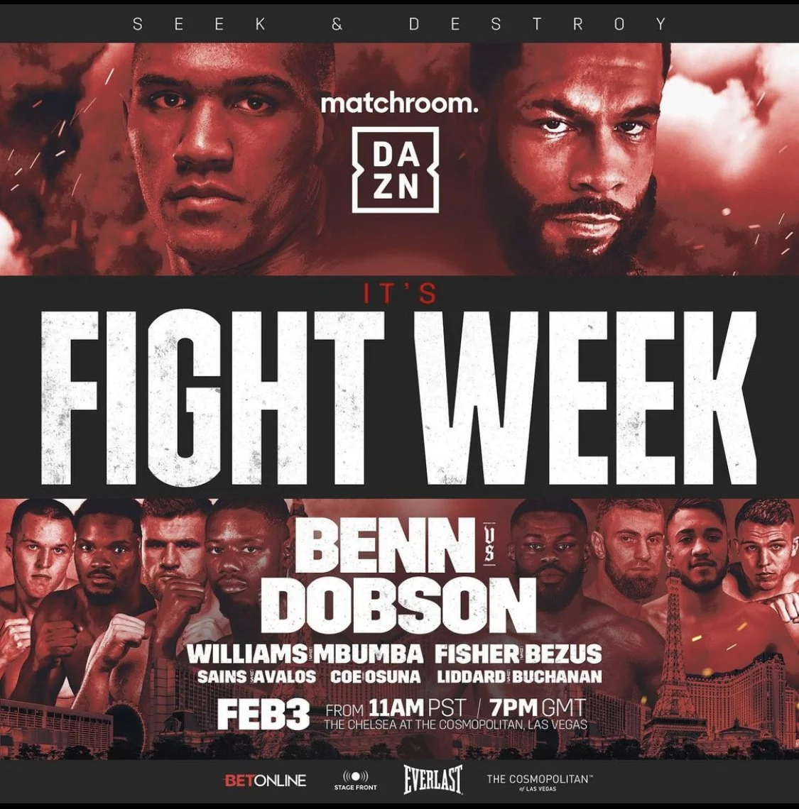 Conor Benn takes on Pete Dobson in Mathroom’s first card headlined by a U.K Main-Event in Las Vegas.
