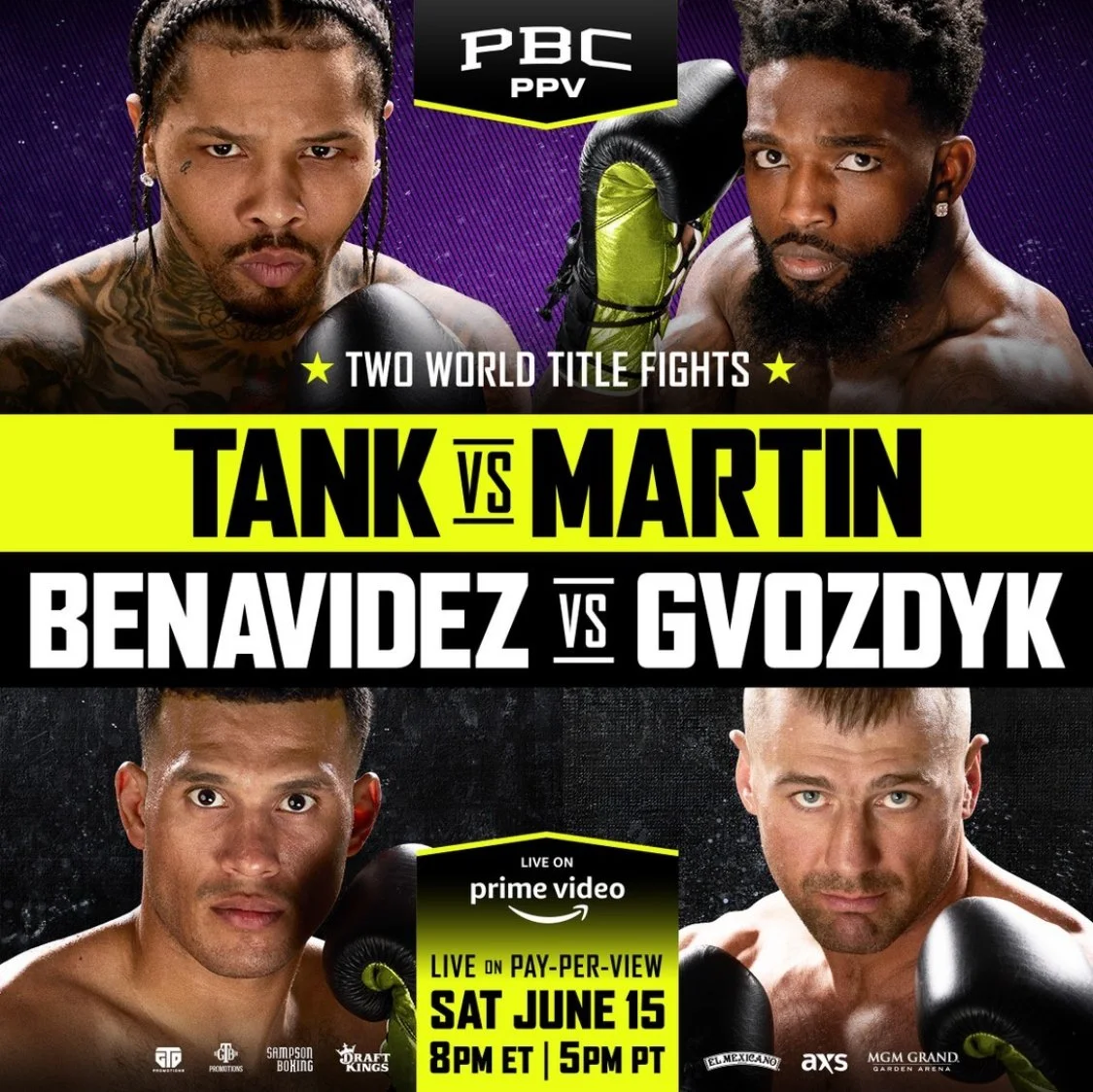 Tank Davis meets Frank Martin for WBA title defense in Las Vegas.