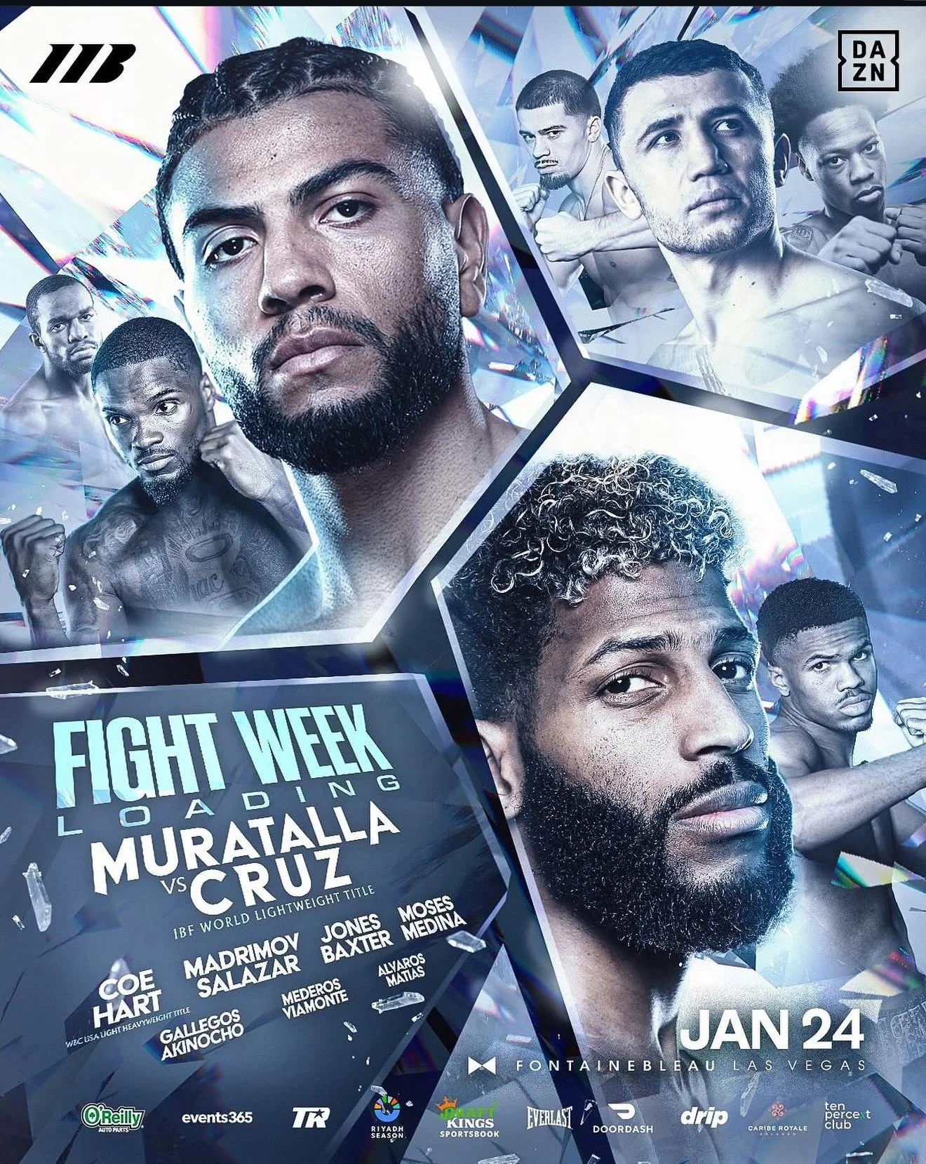 Muratalla vs Cruz Headlines Matchroom’s January 24 Card at Fontainebleau Las Vegas