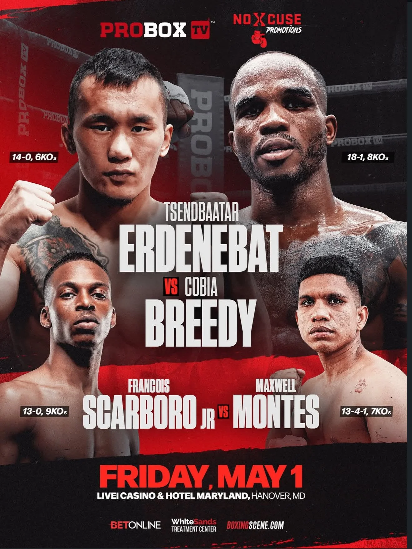 Breedy vs. Erdenebat Headlines May 1 for WBC USA Silver Title
