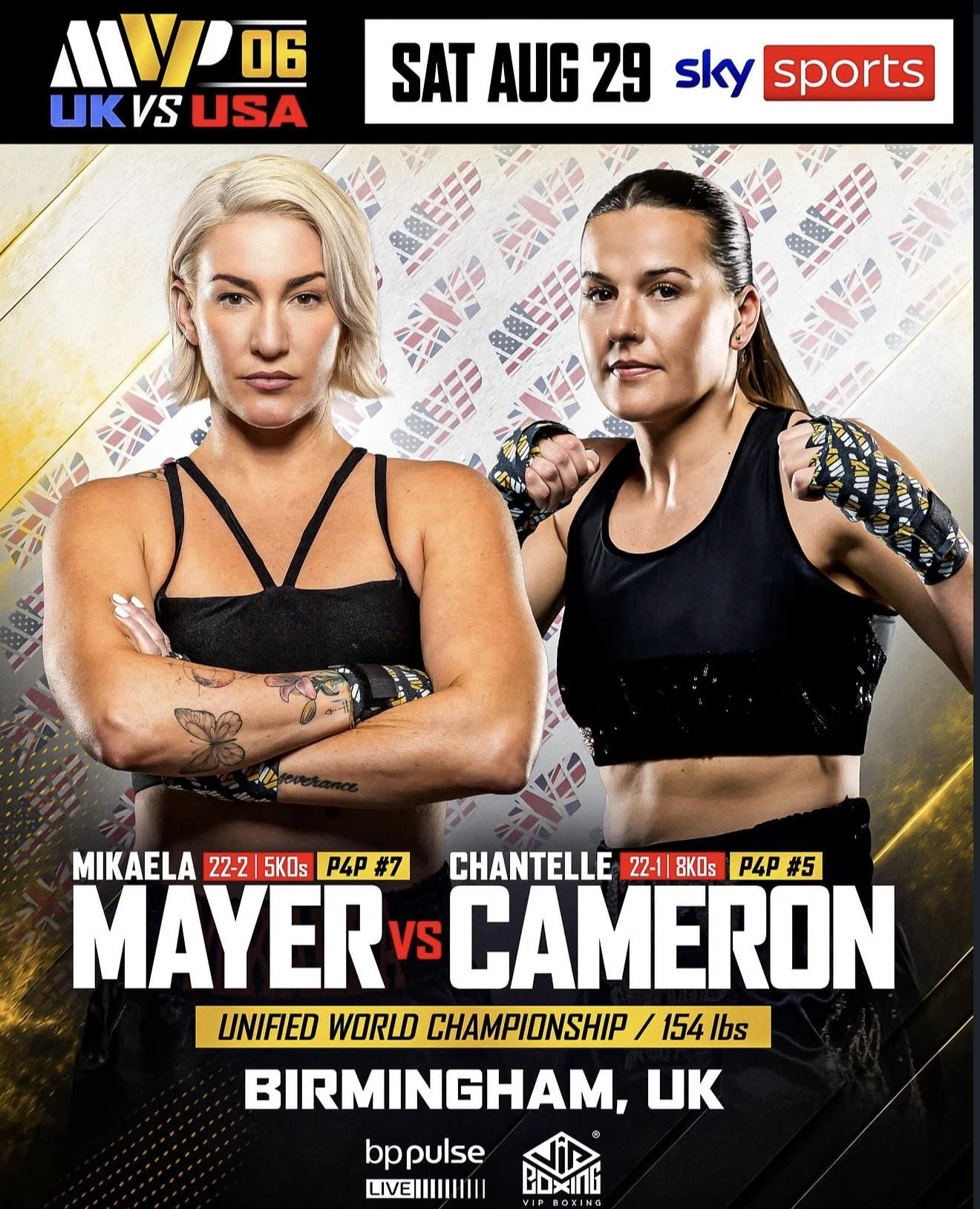 Two P4P Champions. Three World Titles. Mayer vs. Cameron — Aug. 29