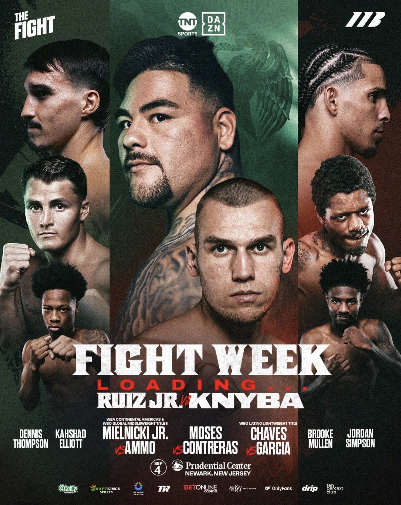 Former Heavyweight Champion Ruiz Jr. Faces Knyba in Sept. 4 Newark Headliner