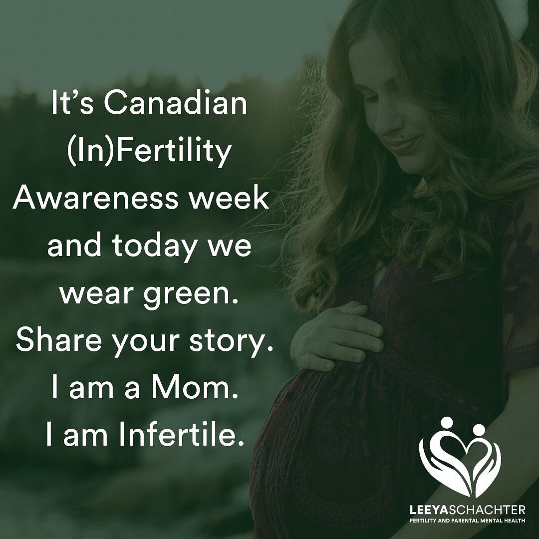I finally have a moment to share during Canadian (In)Fertility Awareness Week! This week is so important to shine a light on the experiences that so many of us have but few of us want to talk about. 

Did you know that 1 in 6 Canadians struggle to ge
