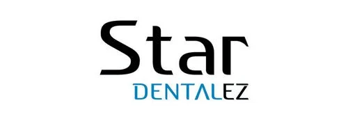 Stylized logo with the word 'Star' in large black font and the word 'DENTALEZ' in smaller blue and black font below it.