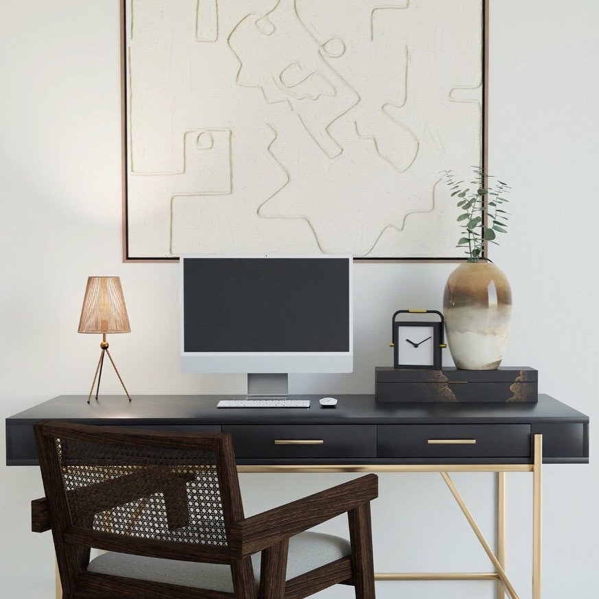 You can never go wrong making your home office feel as inspirational as possible ✨

#HomeOffice #InteriorDesign #HomeDecor #InteriorInspo #NeutralHome #OfficeGoals #WorkFromHome