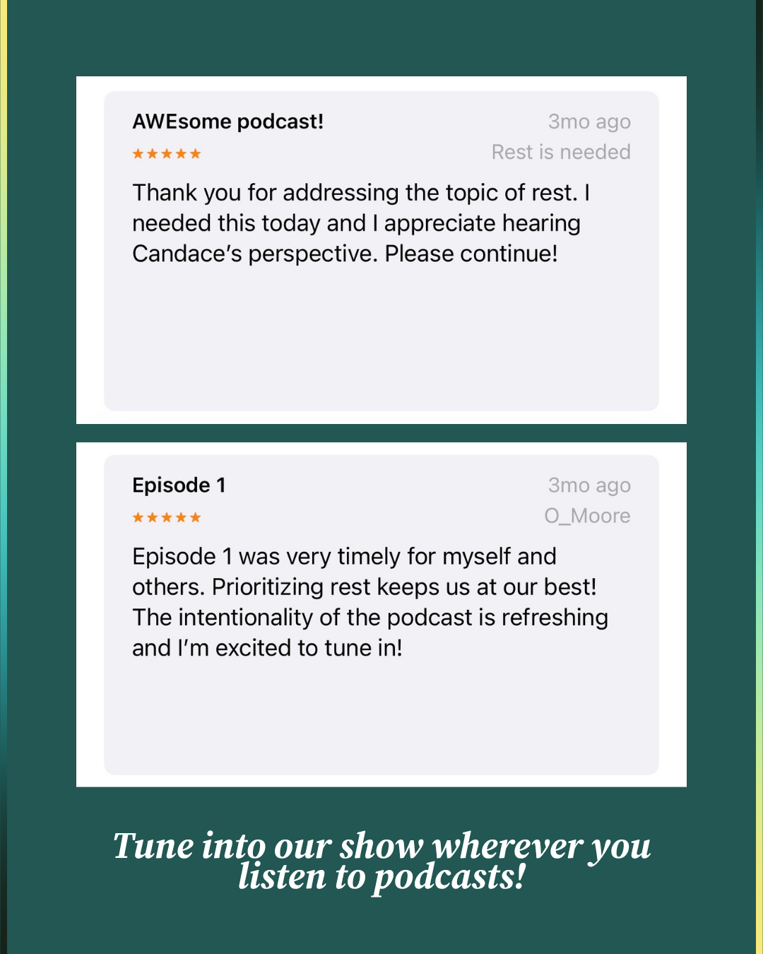 New WFO AWE Podcast Episodes Out - Two conversations I think every woman should hear