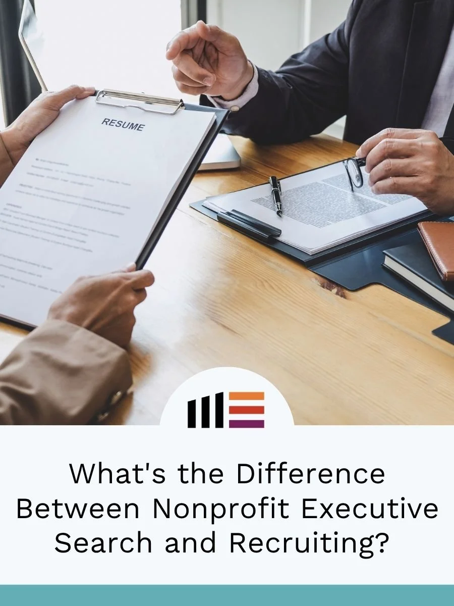 What's the Difference Between Nonprofit Executive Search and Recruiting?