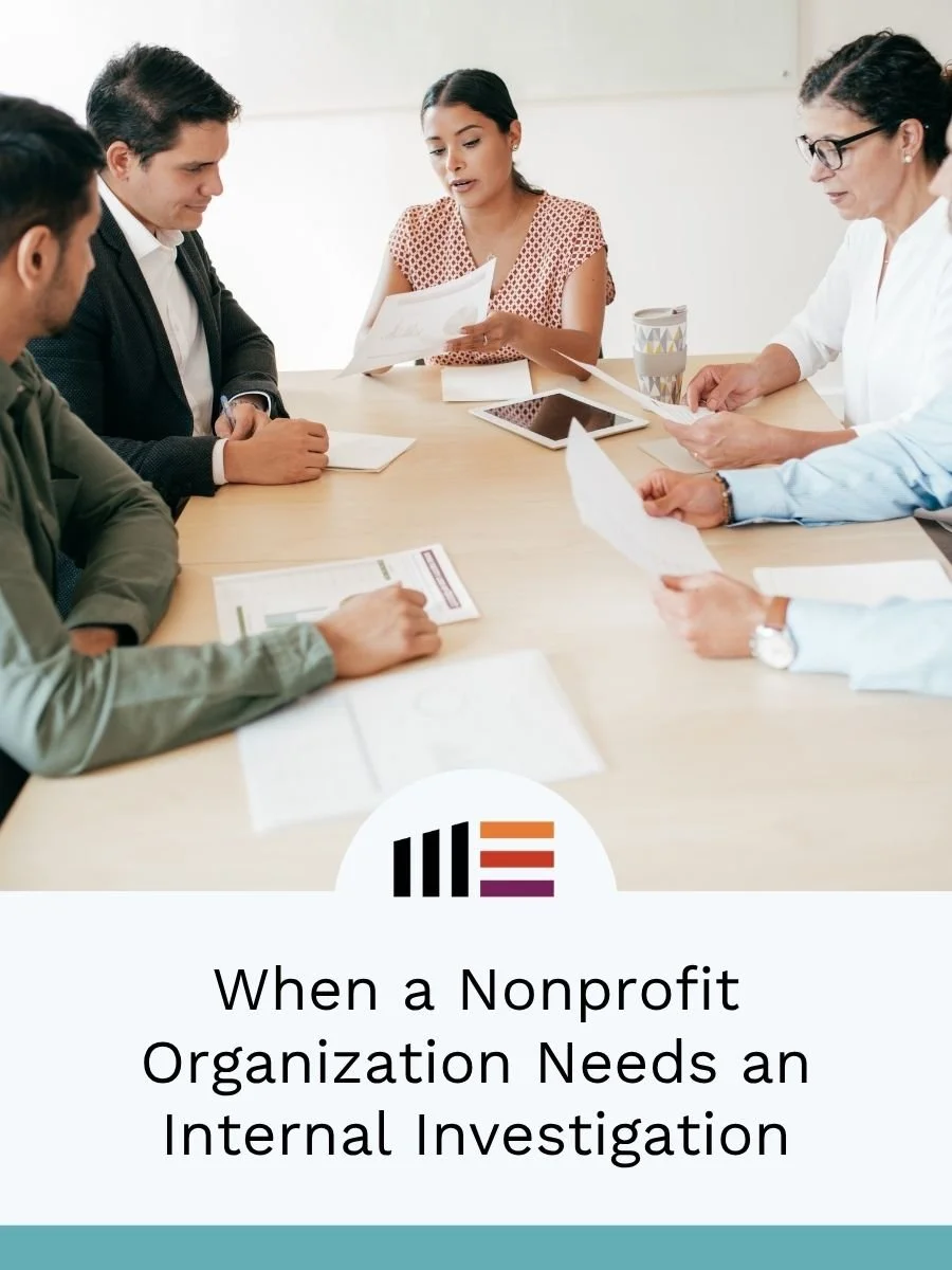 When a Nonprofit Organization Needs an Internal Investigation