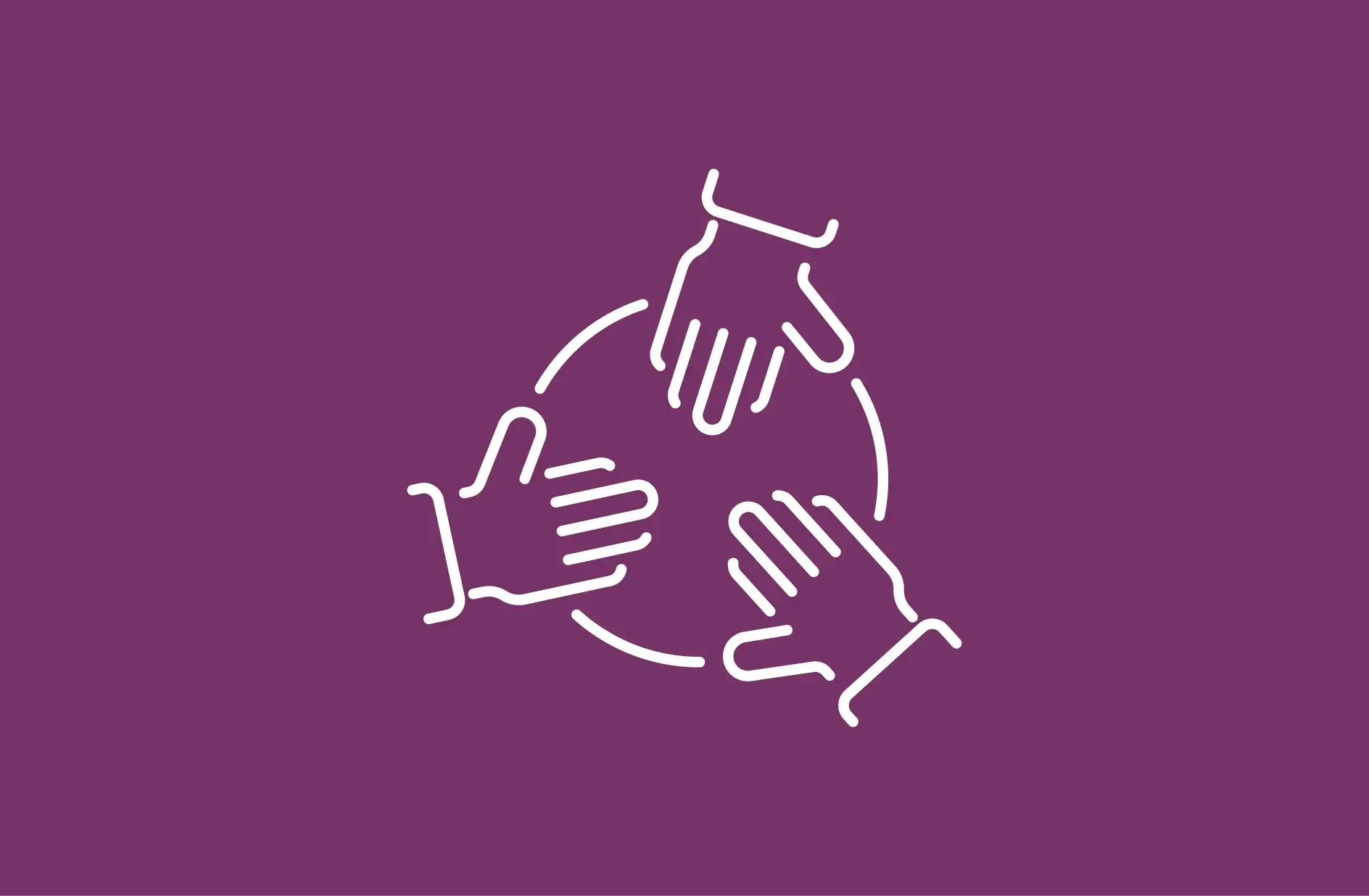 Hands forming a circle