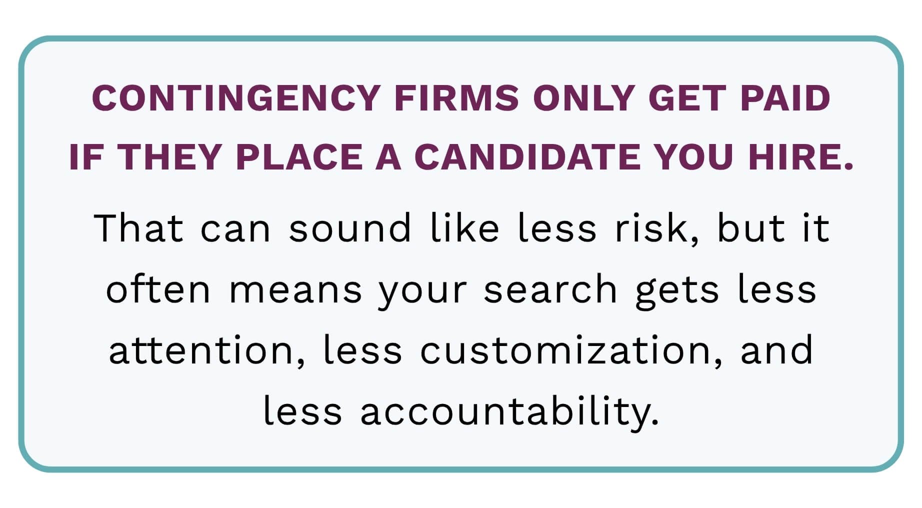 nonprofit contingency executive search firms