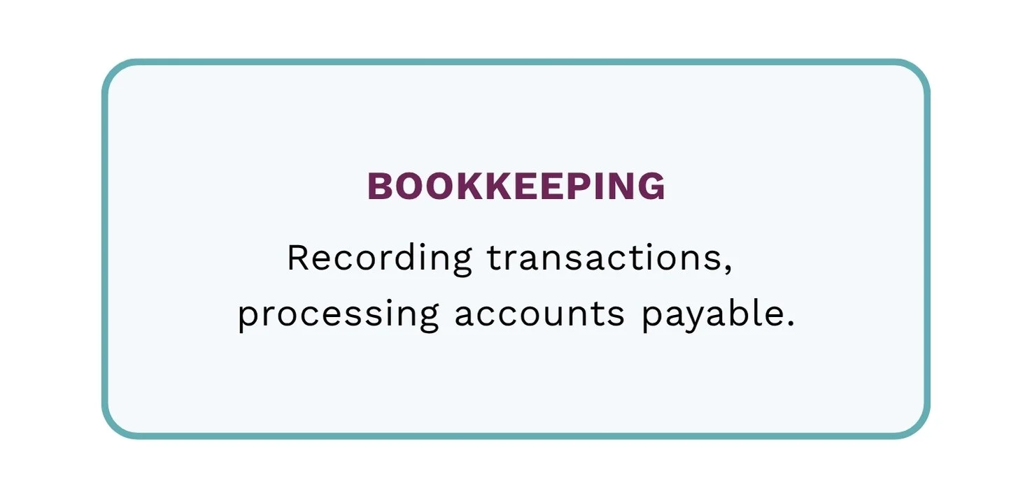 Nonprofit  bookkeeping: recording transactions, processing accounts payable