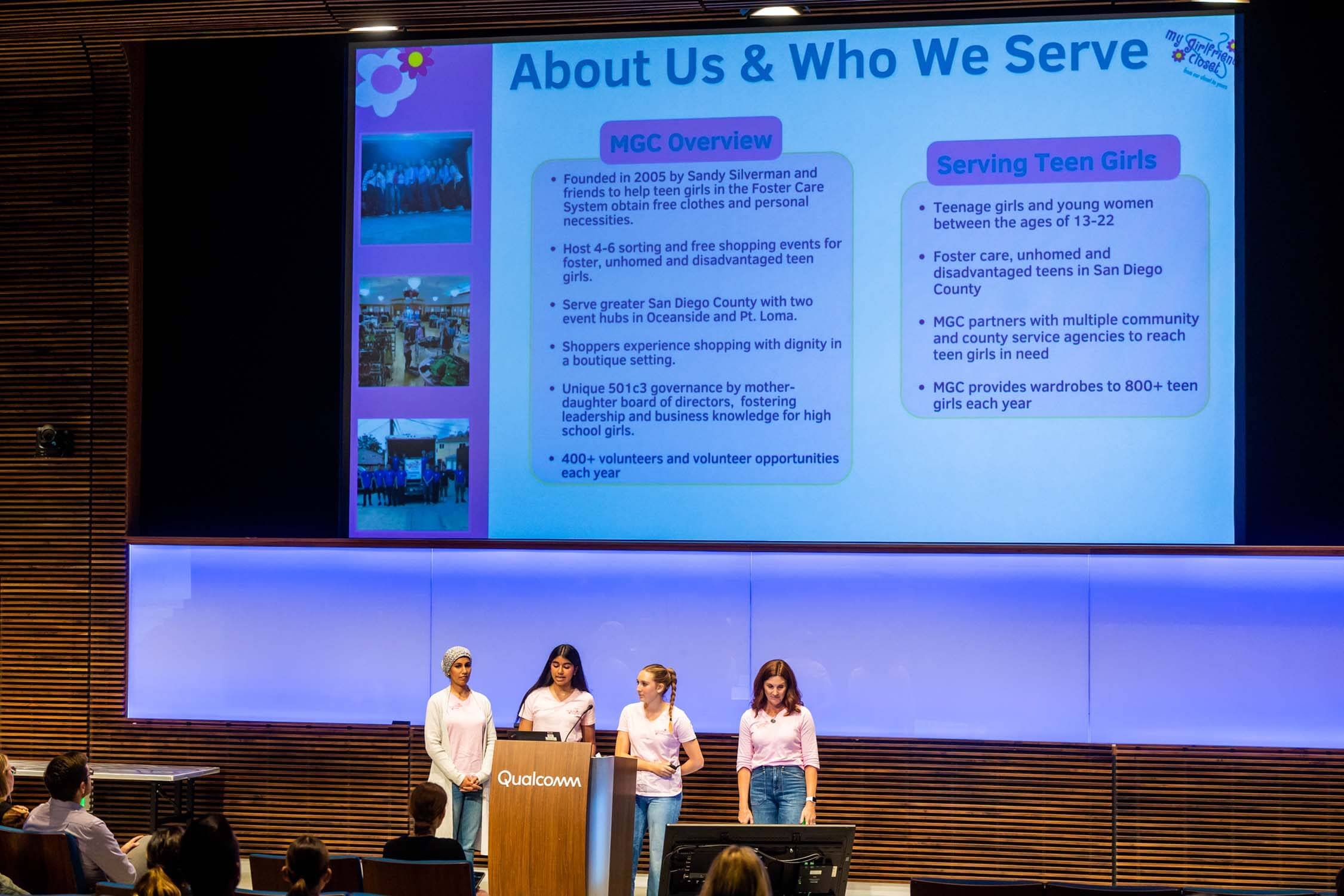nonprofit-group-giving-presentation-at-qualcomm-event-about-the-mission-of-their-organization.jpg