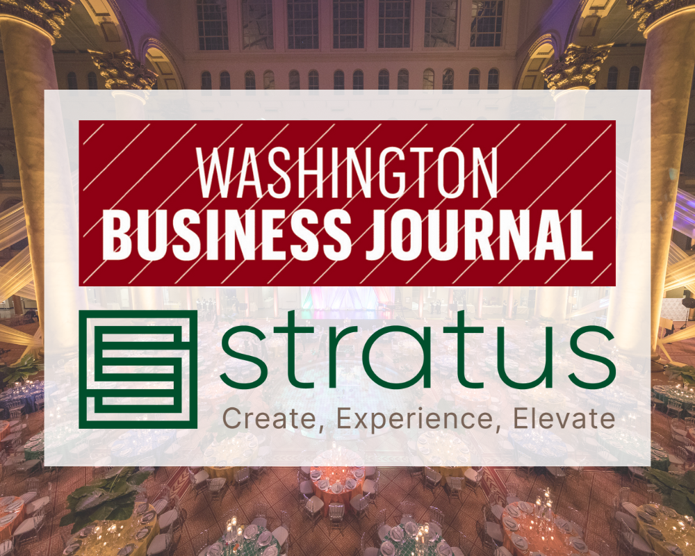 Washington Business Journal Highlights Stratus Firm and Principal Roger Whyte for Excellence in Event Planning