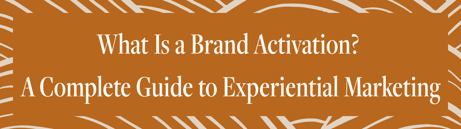 Blog header image with blog title