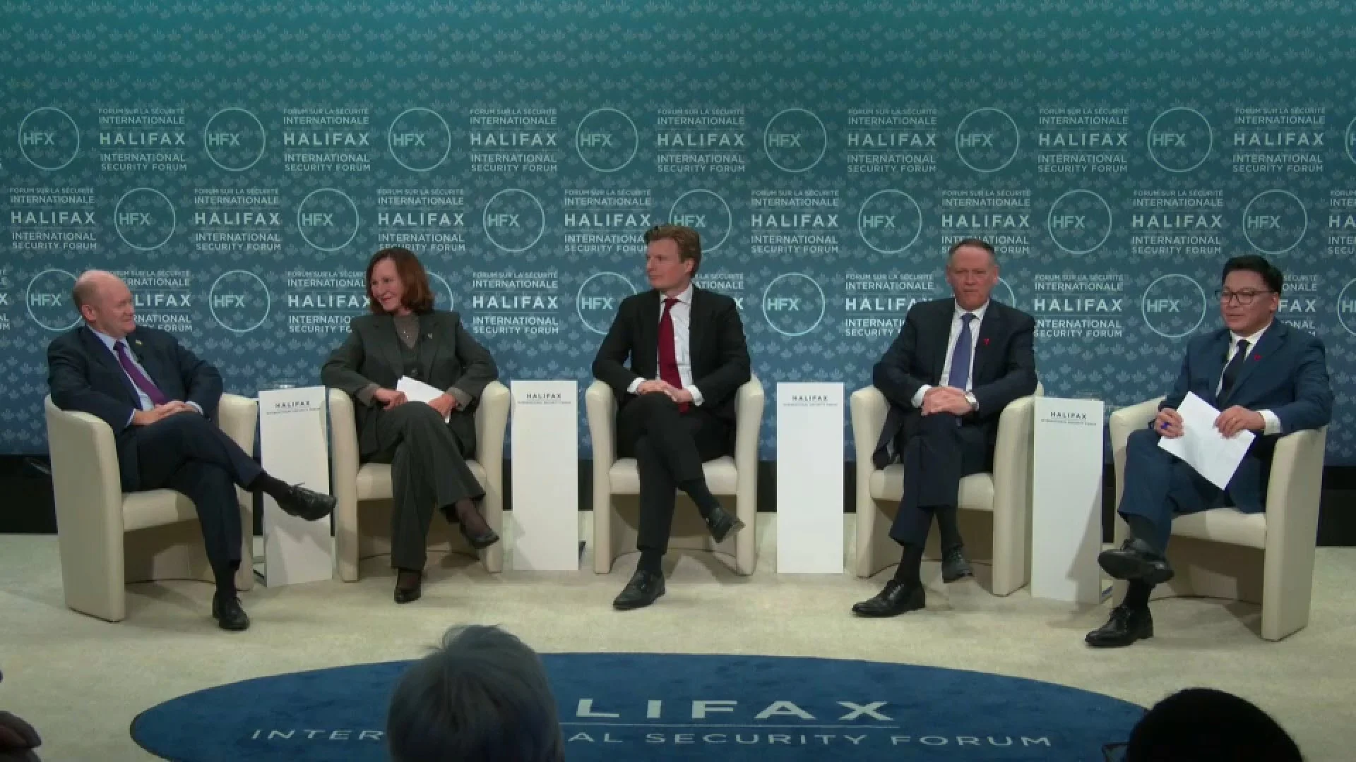 Panelists at the Halifax International Security Forum 2025