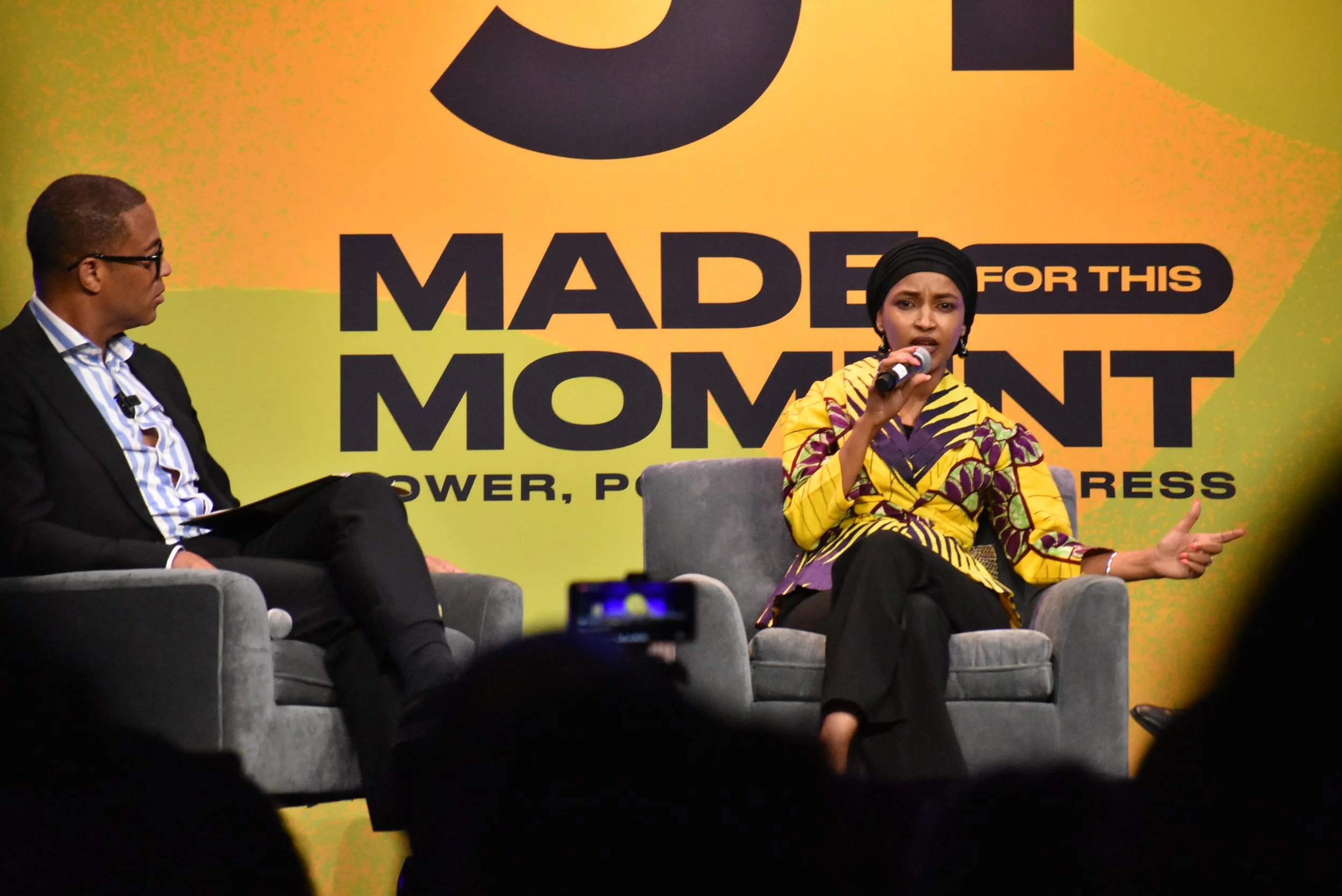 Female rep speaking onstage at CBCF Annual Legislative Conference 2025