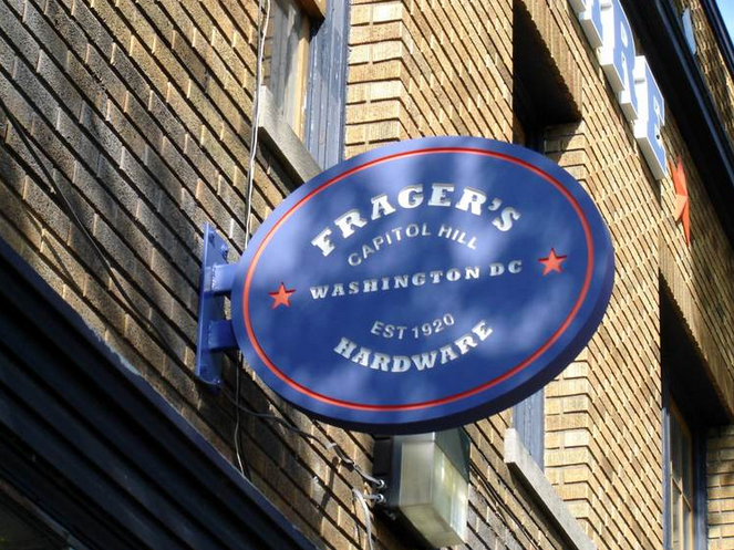 Frager's Hardware Building Sign