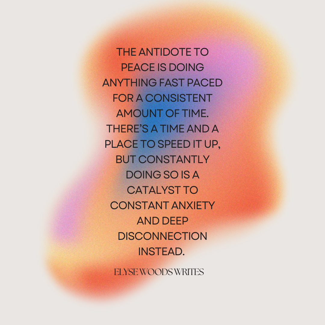 How To Deal With Slowing Down As An Over-Thinker