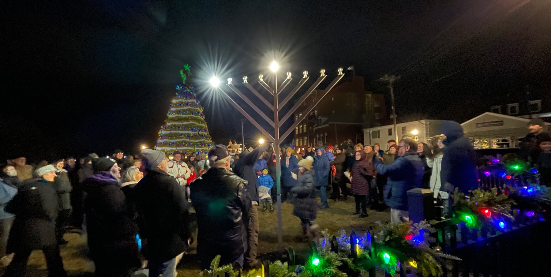 Rockland Menorah Lighting 