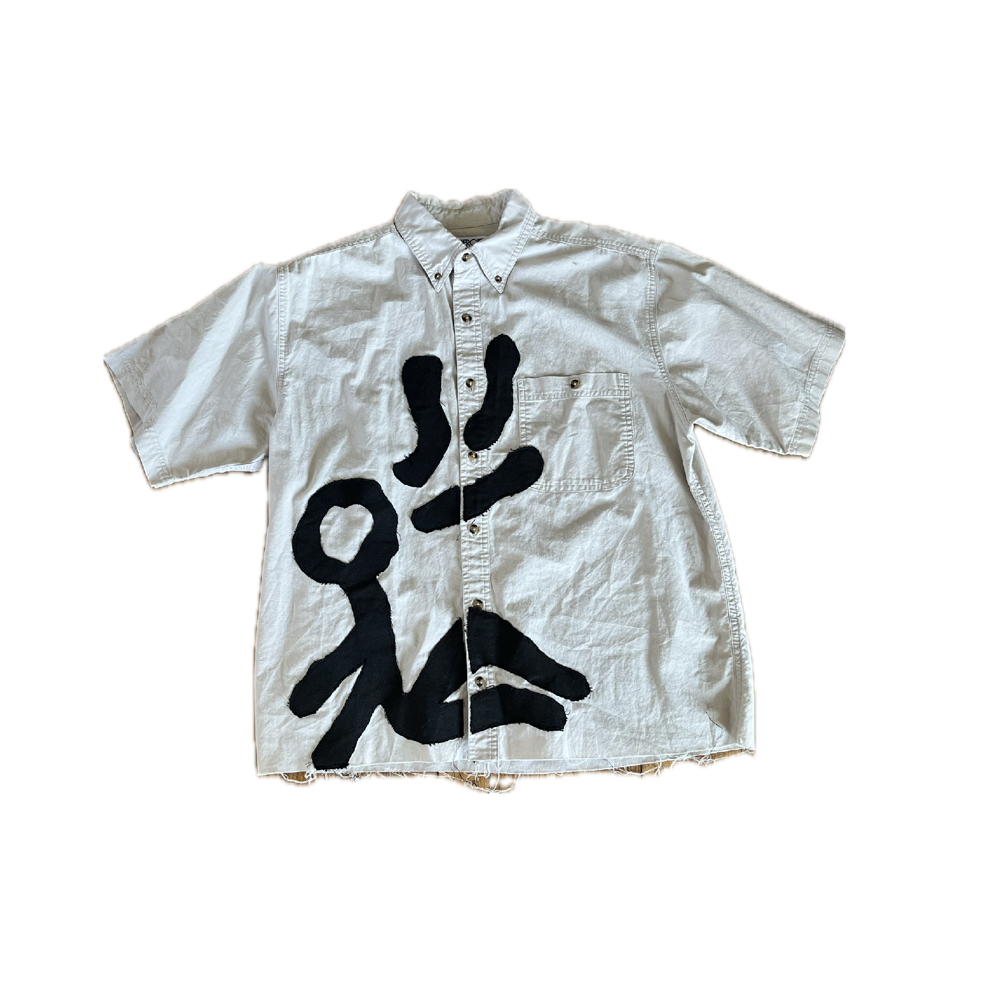 Glyphic Figure Button Up
