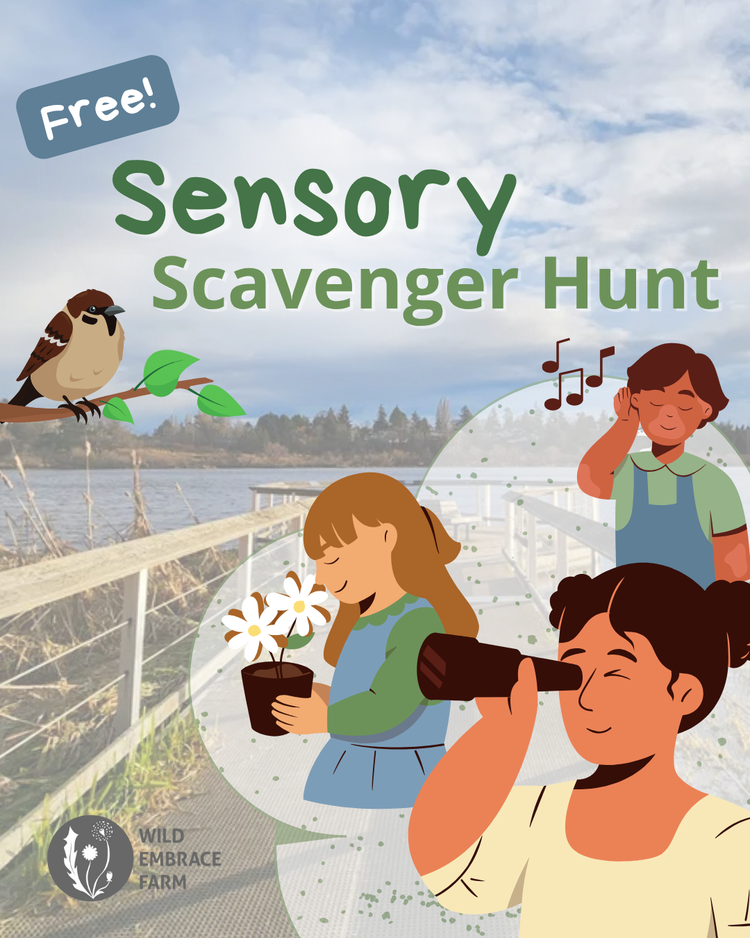 Sensory Scavenger Hunt: Swan Lake Nature Sanctuary