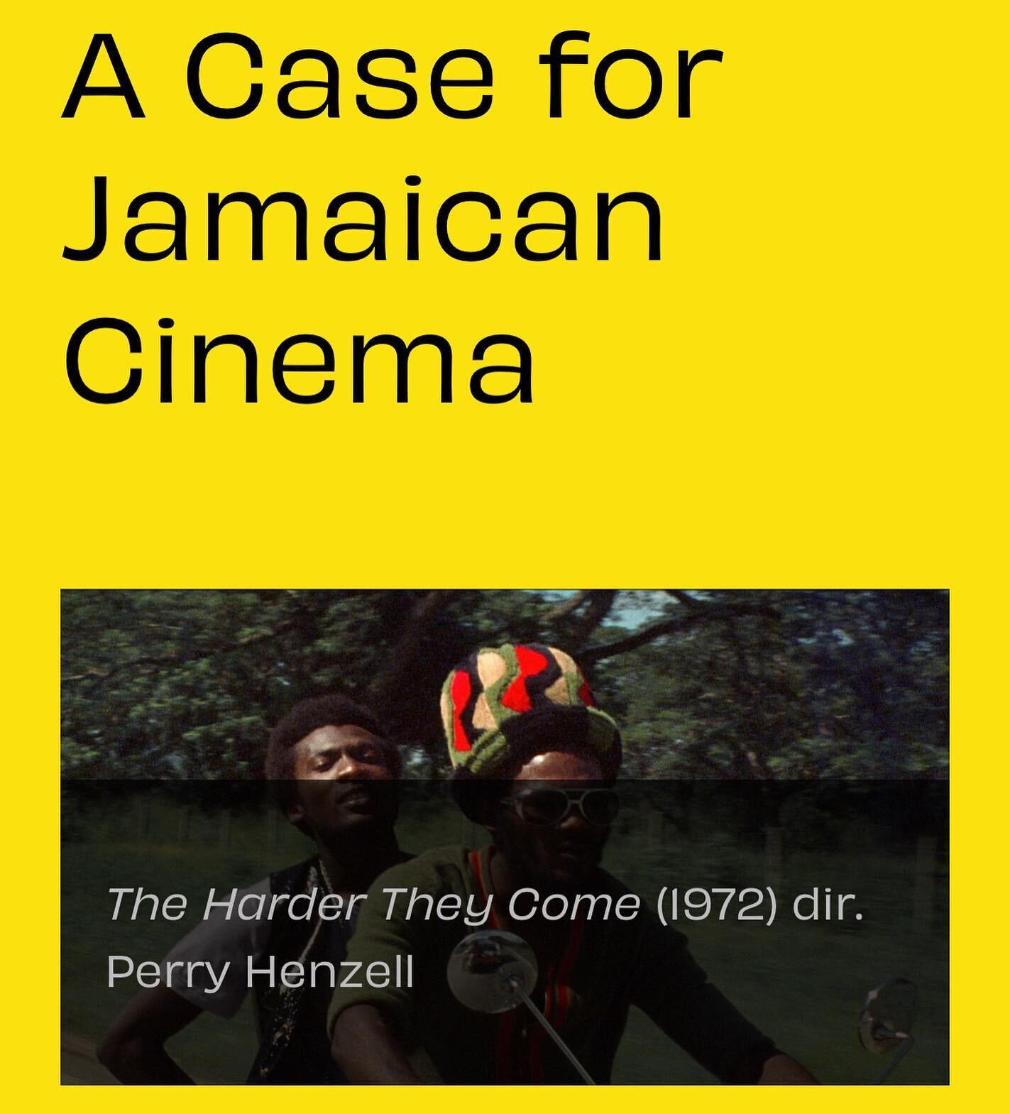 the small island nation of Jamaica has a lot to show for itself when it comes to film. but what else could be accomplished? founder @a_briana1998 discusses this and more.

🔗 in our bio.