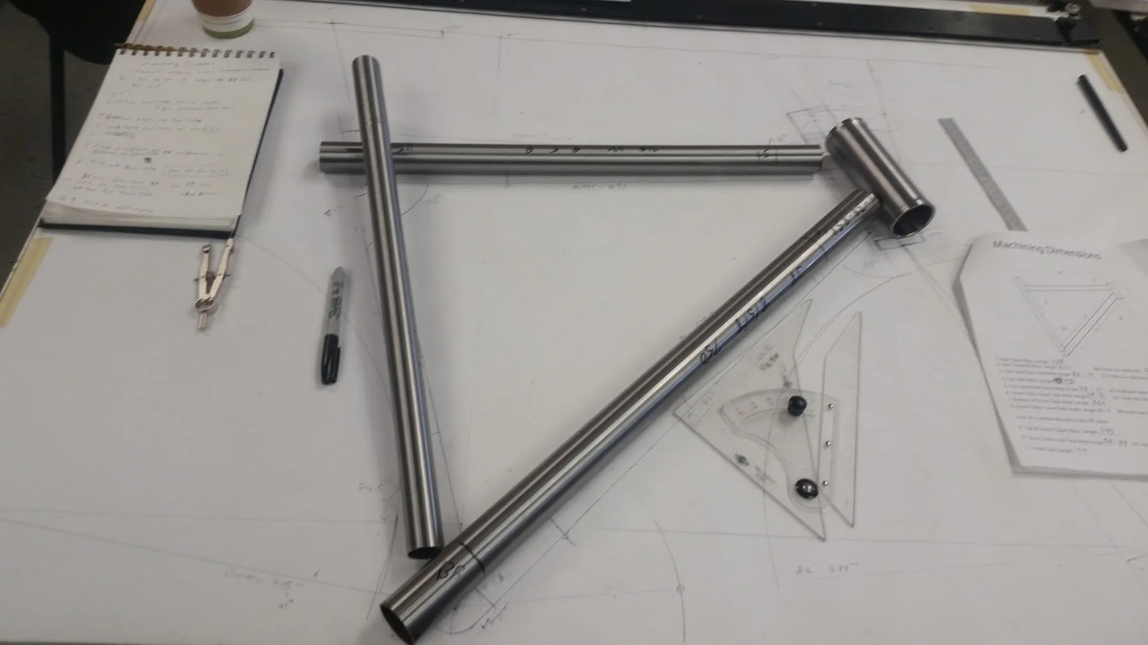 My cut tubes for scale 