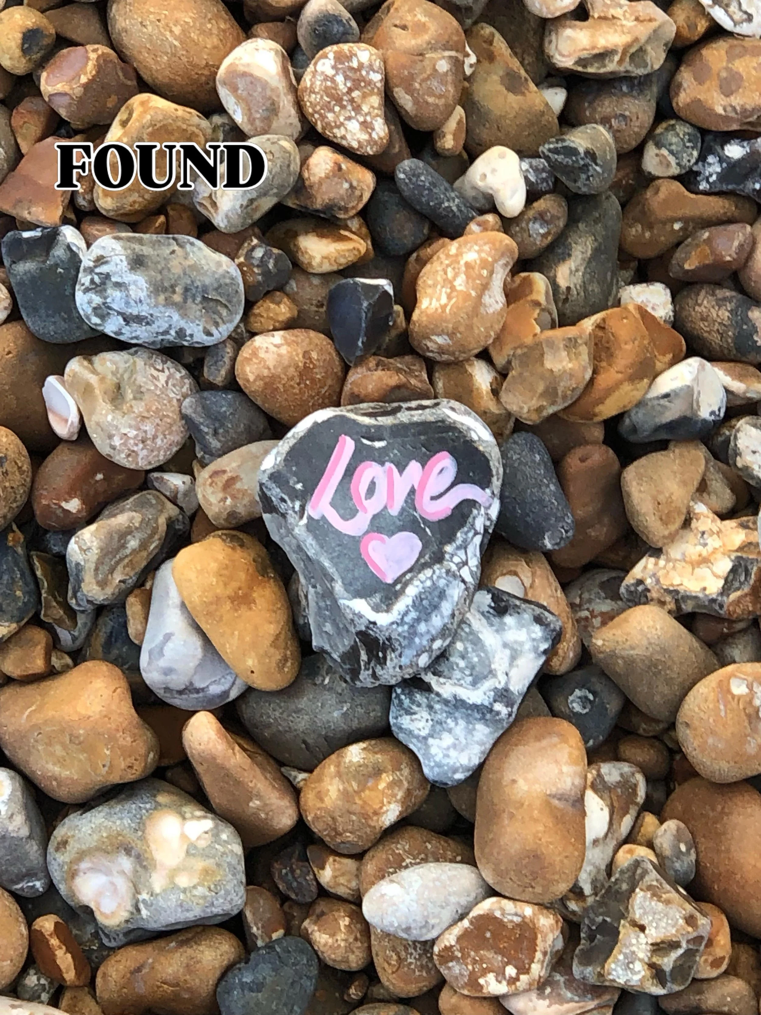 As a creative living and working in Worthing 🌊 I&rsquo;m taking part in a fun and creative prompt series #30daysofworthing - here is my Found entry @so_far_so_good_studio @tern.basement - a painted pebble I found on my beach walk 💗