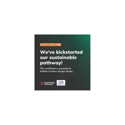 Sustainability with Ease CPD certificate - Sustainable Pathways