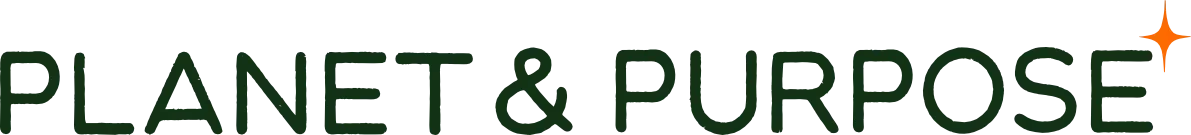 Planet & Purpose logo with an orange star