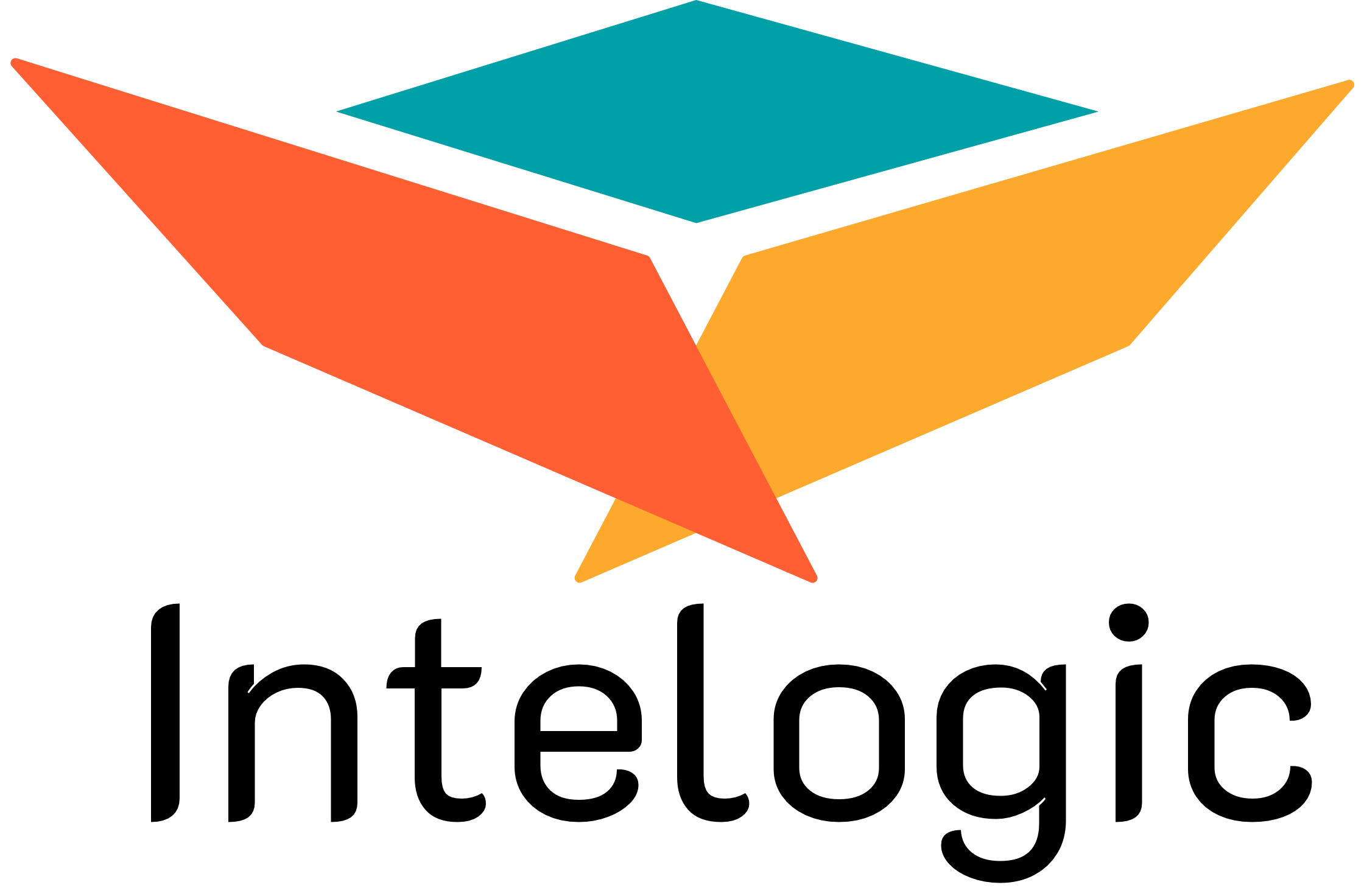 intelogic logo with a stylized, colorful box with blue, red, yellow, and green segments.