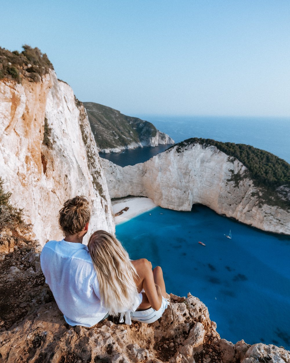 Navagio Cliffs at Sunset