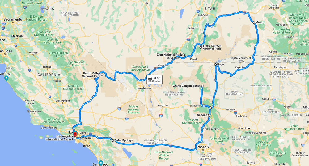 Easy 2-Week Road Trip