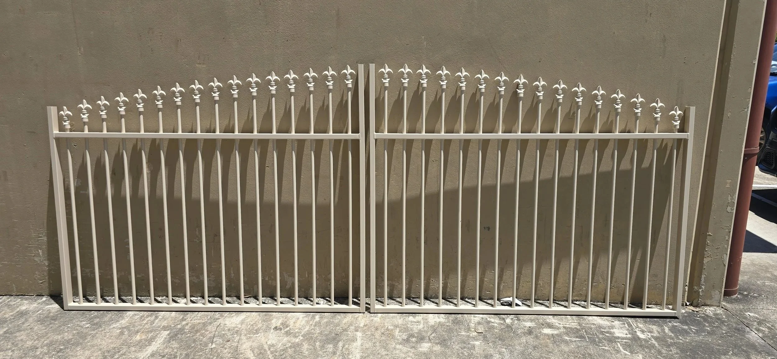 Fleur de Lis Arched Gate