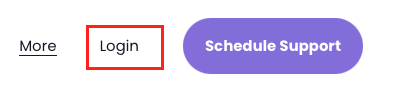 Login button location