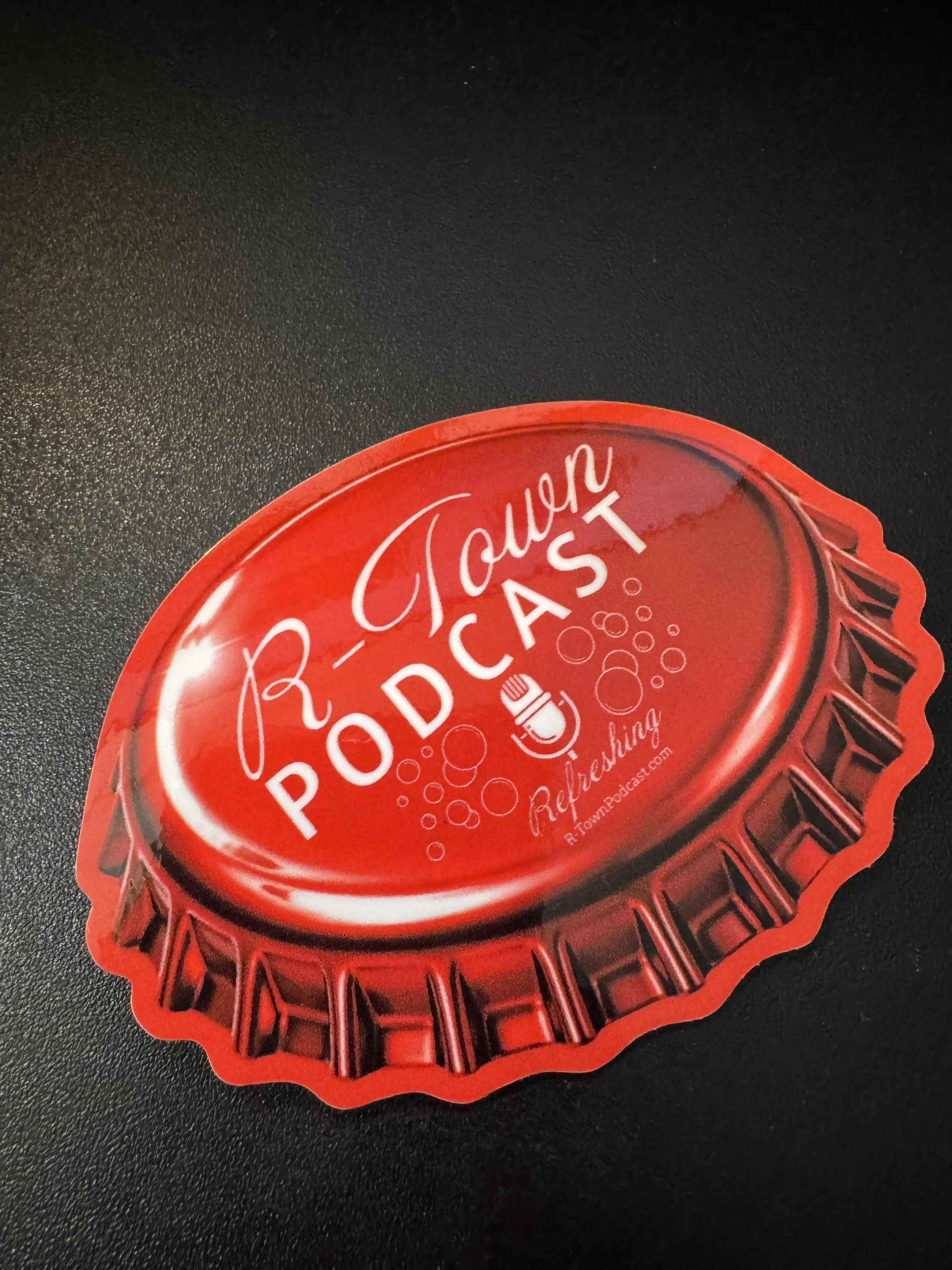 R-Town Red Bottle Cap Sticker