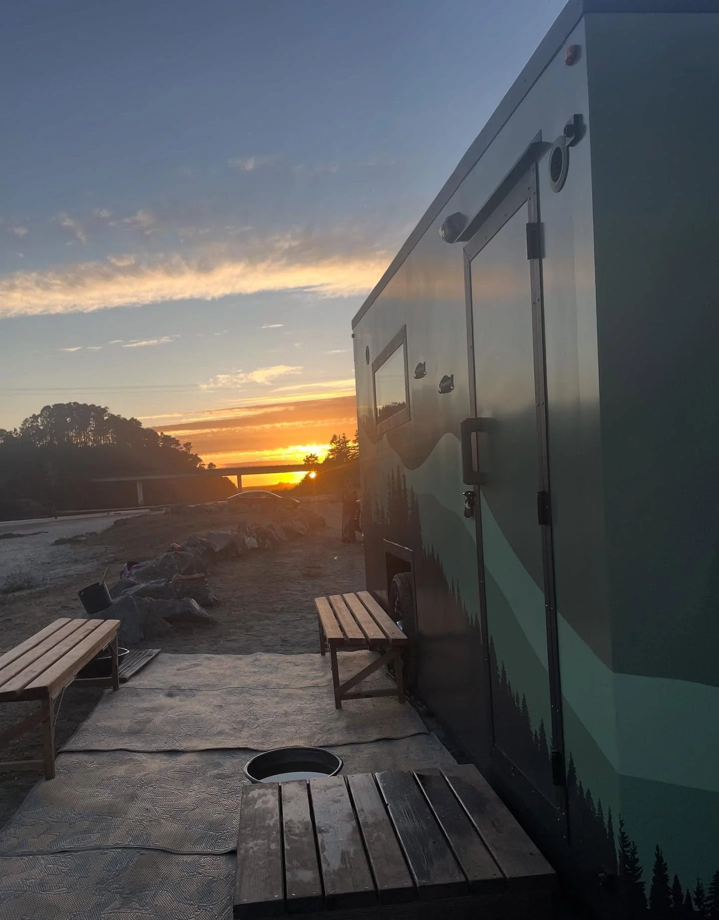 Don&rsquo;t let the sun set on your free sauna! Join the club at MendoSauna dot com and sauna tomorrow for free!! We will be at Big River from 7am to sunset. One last day of our grand opening free flow no schedule service before regular set schedule 