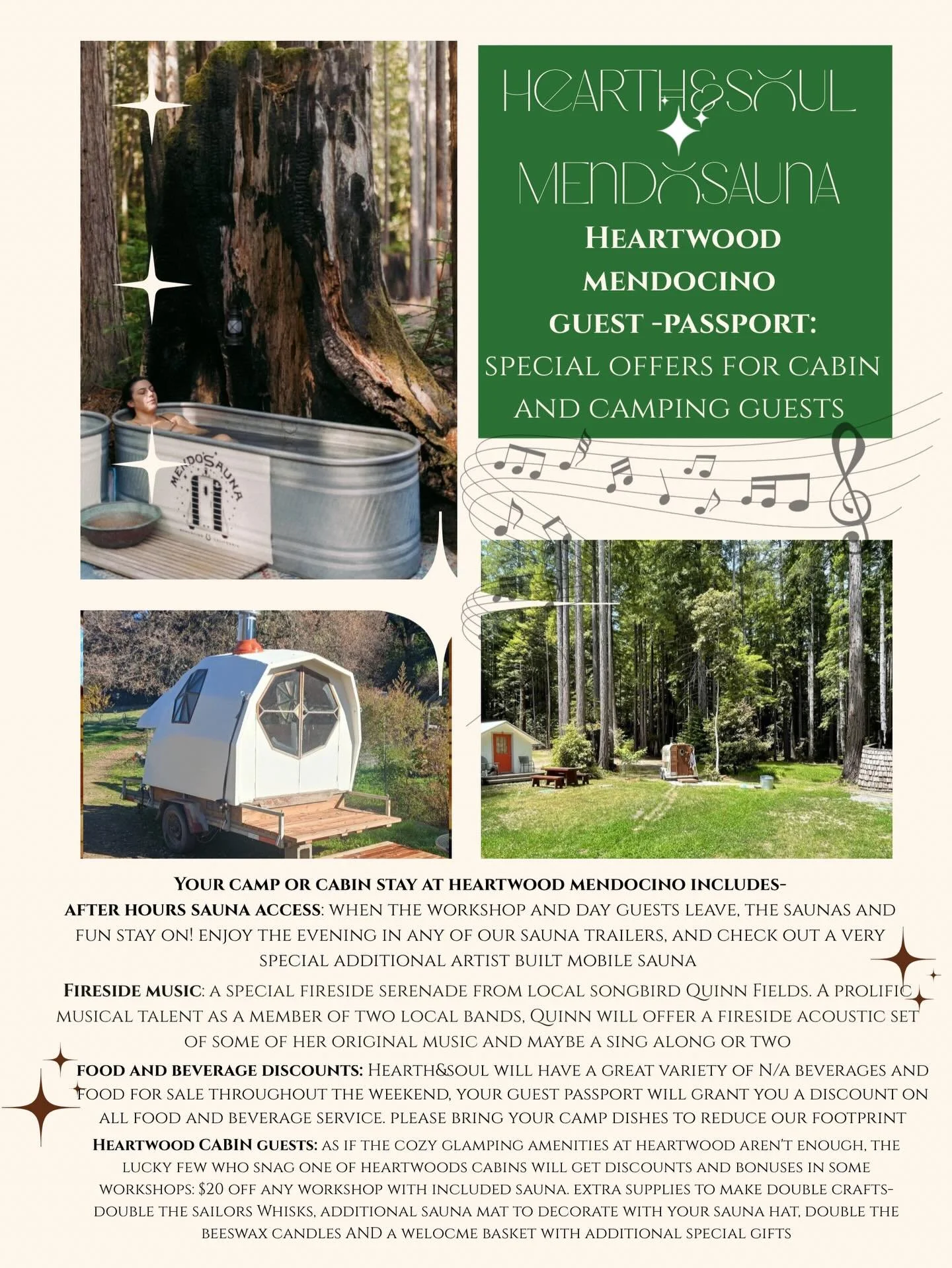 Psssst. 3 weeks until our new mini mid winter sauna festival ! Get your reservations at heartwood to get the most out of the weekend