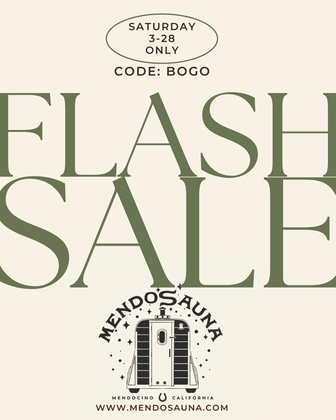 TODAY ONLY!!! Buy one get one free sauna sessions. A little early spring flash sale. Go to the community sessions section of the website, change qty to 2( or more) choose any appointment time for today 3-28-26, enter the code : BOGO for your half pri